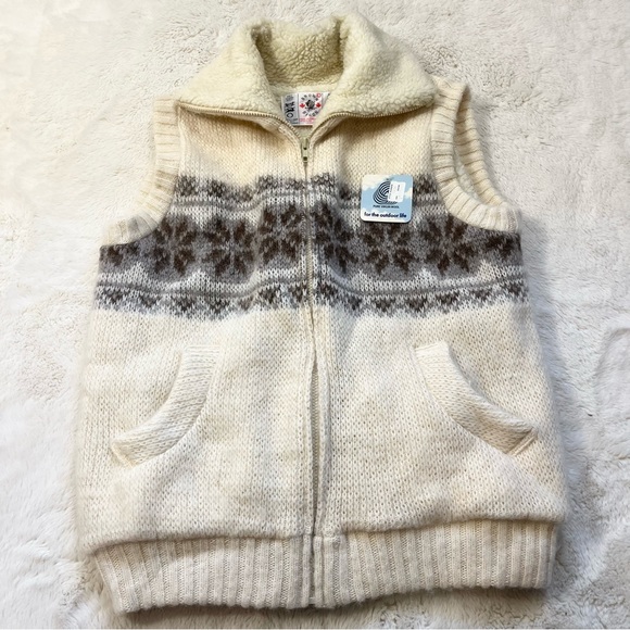 brown bison vintage wool new ! - Picture 1 of 7